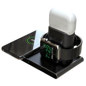 UltraQI 10W10072B - 3 in 1 lader - Zwart - 10W